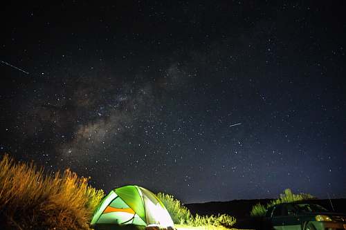 leisure activities lit green dome tent under moonless skies goblin valley road
